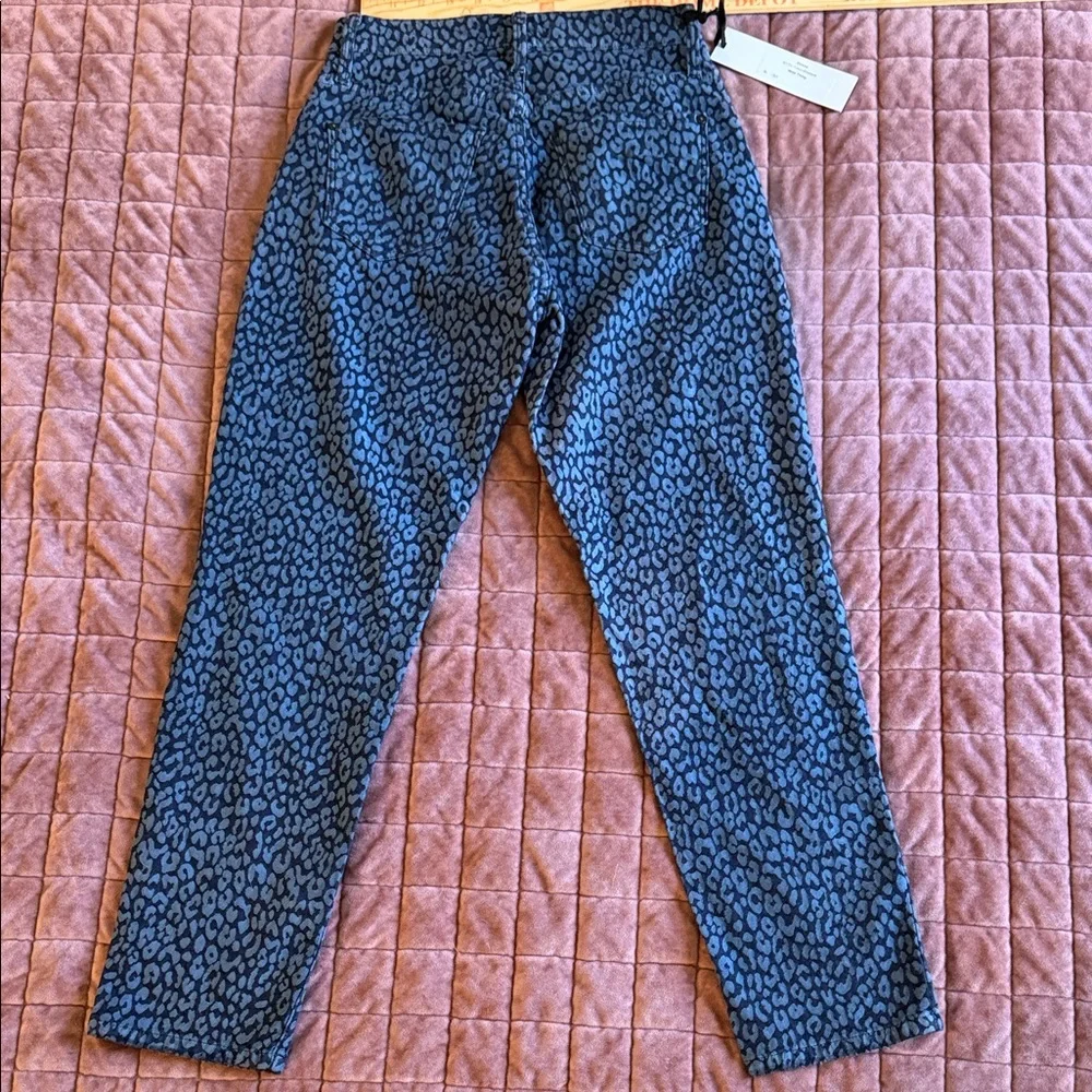 NWT James Jeans Blue Leopard Print High Waisted Jeans Size 25 - Picture 8 of 10